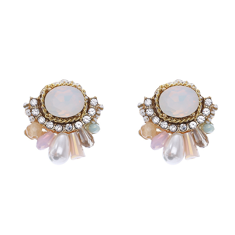 Women'S Accessories Nz - Zarif Kristal Saplama Küpeler Punk Takı