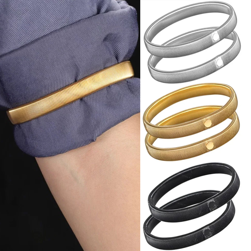 Women Accessories Holder - 2 adet elastik gömlek kol tutucuları,