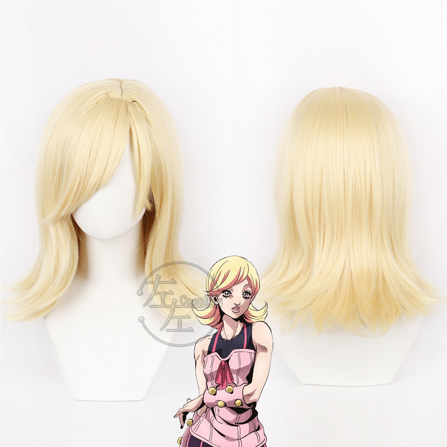 Women'S Running Accessories - Lucy Steel Cosplay Peruk Anime JOJO