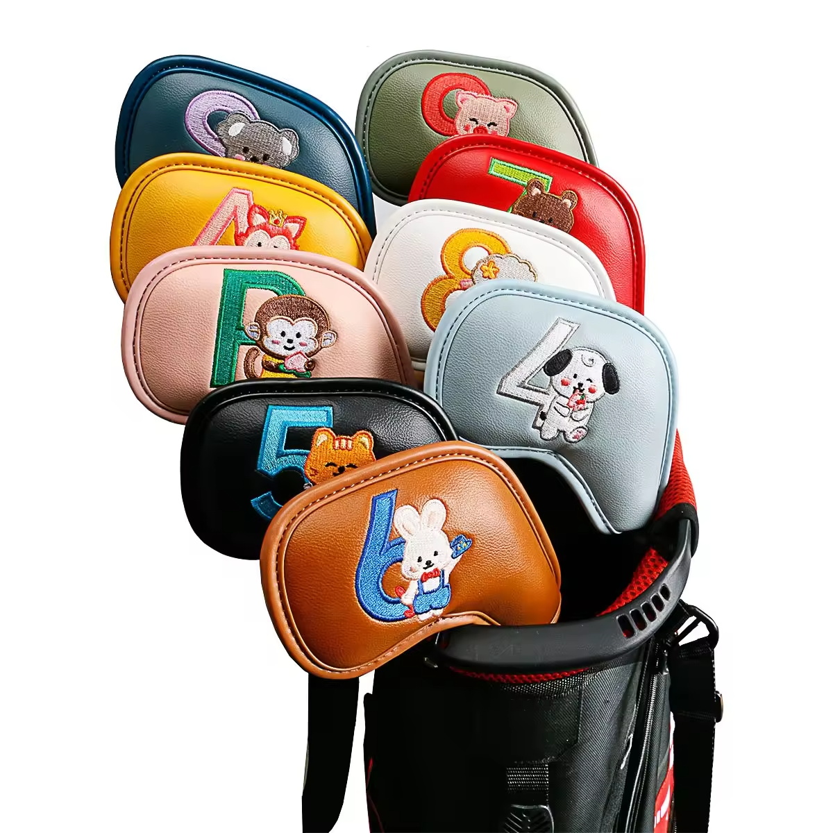 Women Accessories To Gift - 9 adet sevimli karikatür hayvan Golf
