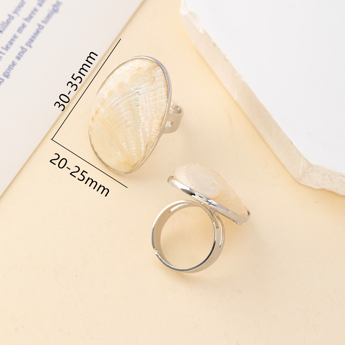 Vintage tıknaz Shell yüzükler  - Women Accessories Outlet incelemesi ve fiyatı