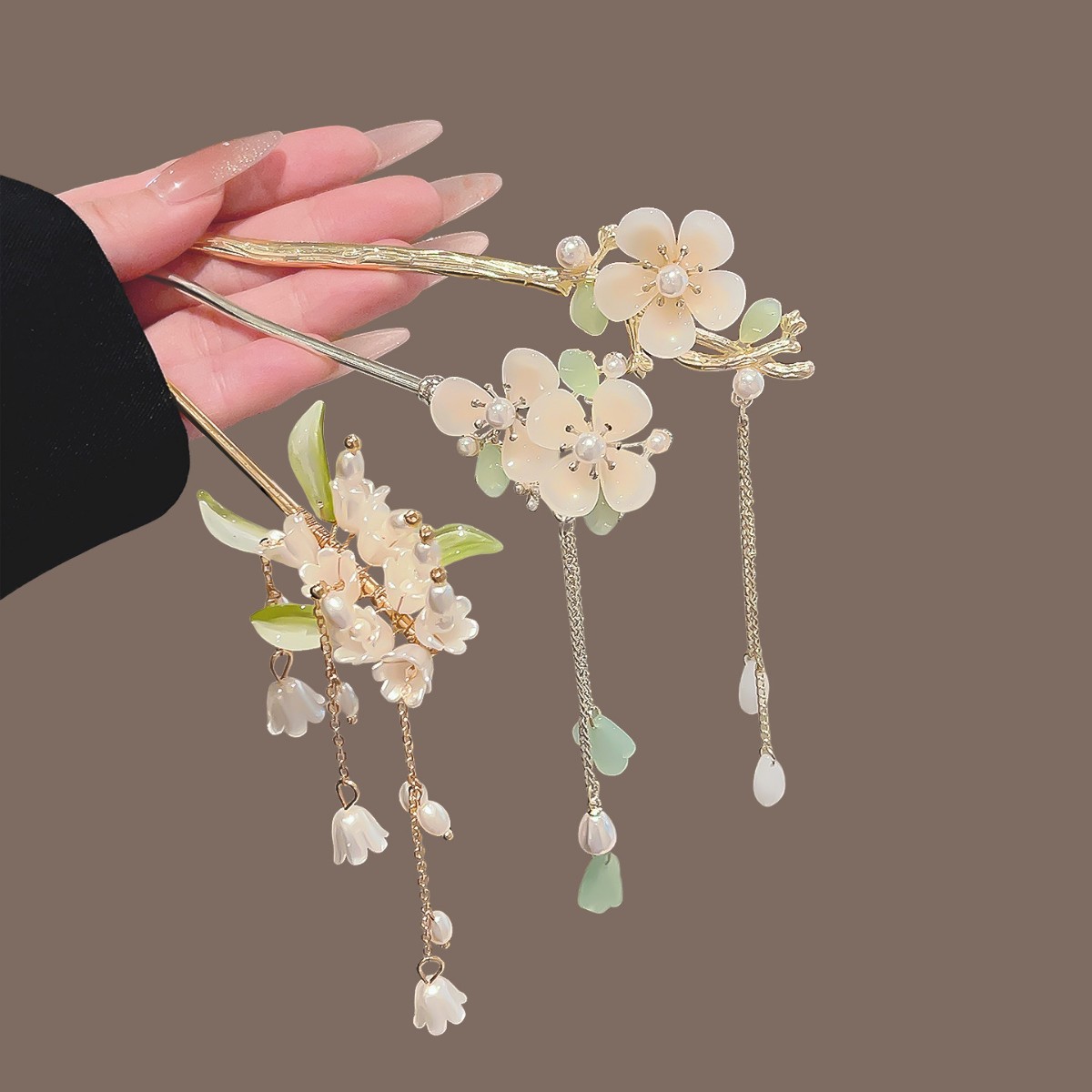 Vintage Çin Tarzı Püsküllü Saç - Pearl Hair Pin incelemesi ve fiyatı