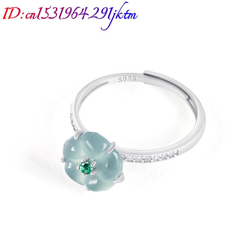 Mavi Burma Yeşim Taşı Çiçek Yü - Women Accessories To Gift incelemesi ve fiyatı