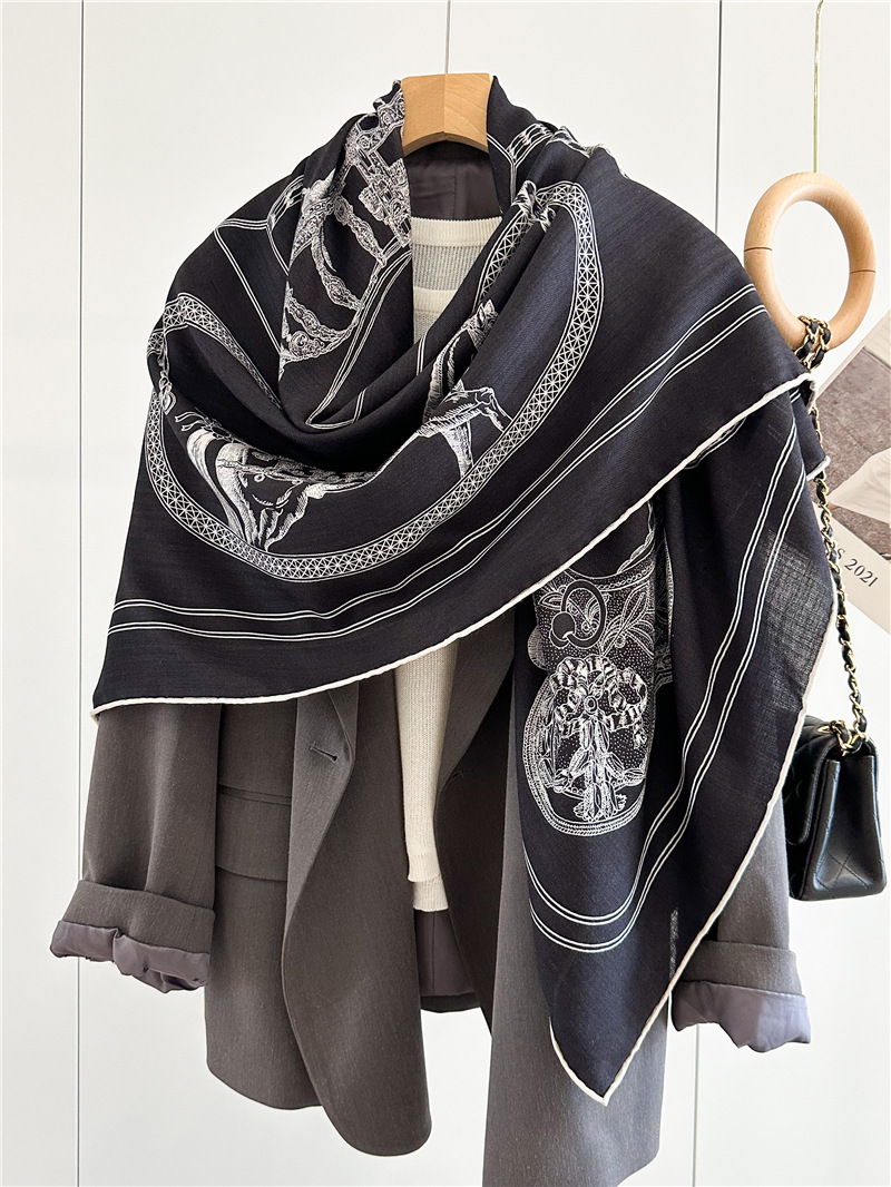 Siyah At Yün Ipek Karışımı Eşa - Accessories Brand For Women incelemesi ve fiyatı