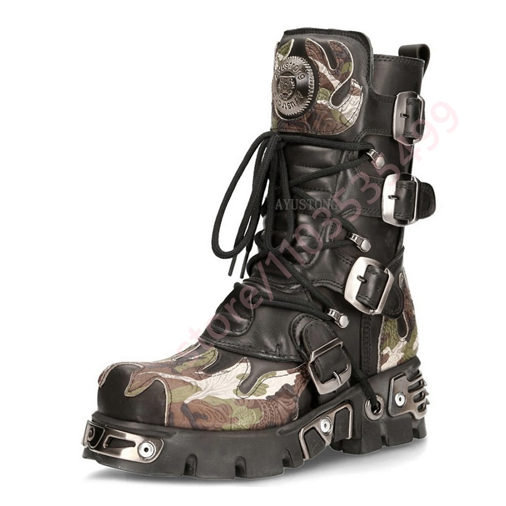 Punk Rock Kamuflaj Tokalı Moto - Women'S Accessories Trends 2025 incelemesi ve fiyatı