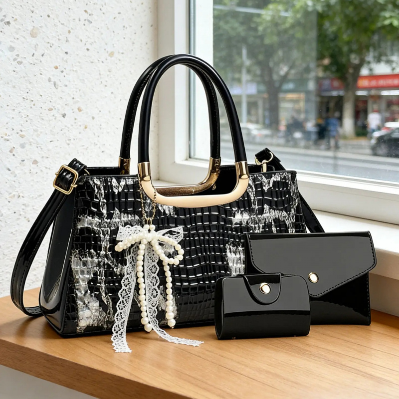 Kadın Çanta Seti, Timsah Desen - Women Accessories To Gift incelemesi ve fiyatı