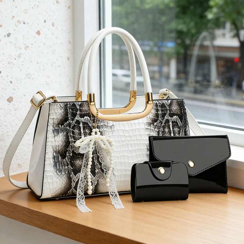 Kadın Çanta Seti, Timsah Desen - Women Accessories To Gift incelemesi ve fiyatı