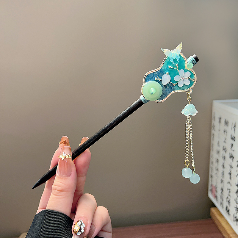 Klasik Püskül Saç Tokası Siyah - Pearl Hair Pin incelemesi ve fiyatı